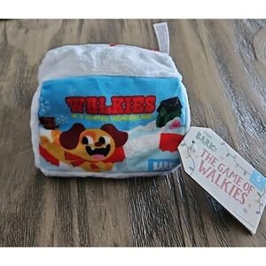 Bark Box The Game of Walkies - Crazy Crinkle, Squeaker, Treat Trap Small Dog Toy